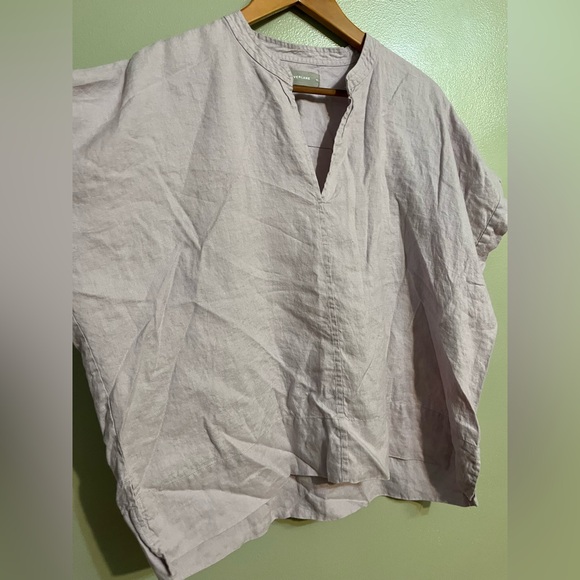 Everlane Women's Light Lilac  Linen Top Boxy size 14 - Picture 4 of 9